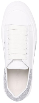 Alexander McQueen Deck Lace-Up Plimsoll 'White Silver' 682410-WIB67-9485 Shop Alexander McQueen Deck Lace-Up Plimsoll 'White Silver' 682410-WIB67-9485