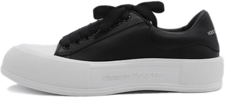Alexander McQueen Deck Lace Plimsoll 'Black' 667817-WIAB6-1070 Alexander McQueen Deck Lace Plimsoll 'Black' 667817-WIAB6-1070