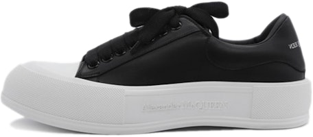 Alexander McQueen Deck Lace Plimsoll 'Black' 667817-WIAB6-1070 Alexander McQueen Deck Lace Plimsoll 'Black' 667817-WIAB6-1070