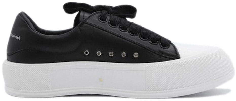 Alexander McQueen Deck Lace Plimsoll 'Hitam' 667817-WIAB6-1070 Order Alexander McQueen Deck Lace Plimsoll 'Hitam' 667817-WIAB6-1070