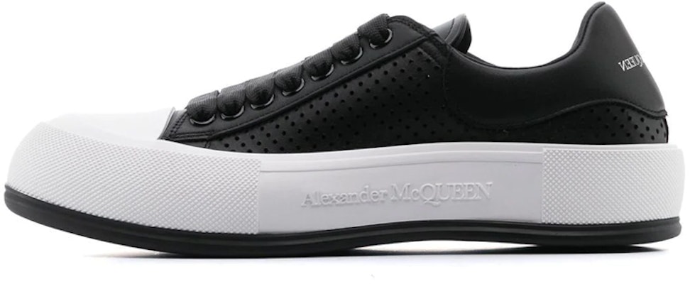 Alexander McQueen Dek Lace Plimsoll 'Hitam Putih' 727374WIATB1070 Buy Alexander McQueen Dek Lace Plimsoll 'Hitam Putih' 727374WIATB1070