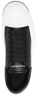 Alexander McQueen Deck Lace Plimsoll 'Black White' 727374WIATB1070 Shop Alexander McQueen Deck Lace Plimsoll 'Black White' 727374WIATB1070