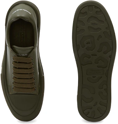 Alexander McQueen Deck Lace Plimsoll 'Khaki' Kasut Lelaki 667817WIAGC3211 Purchase Alexander McQueen Deck Lace Plimsoll 'Khaki' Kasut Lelaki 667817WIAGC3211
