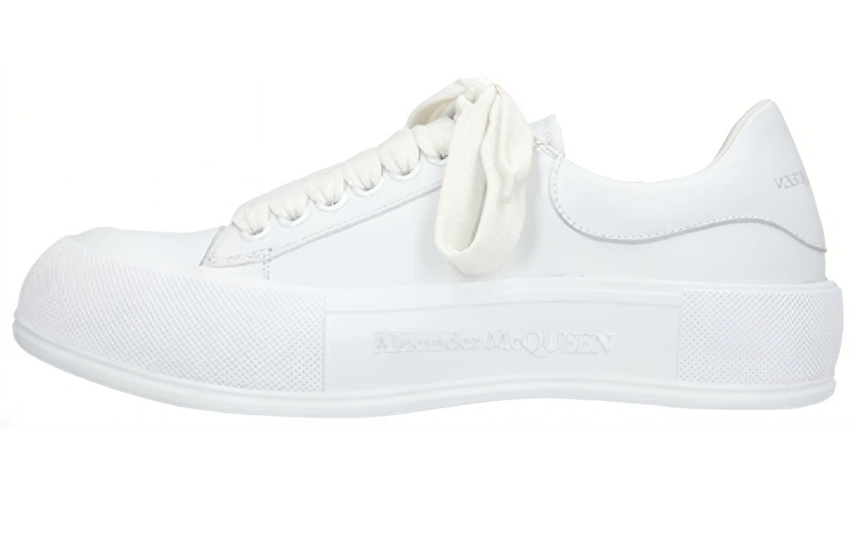 Alexander McQueen Deck Lace Plimsoll 'Optic White'