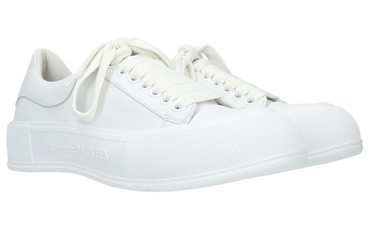 Lookbook Alexander McQueen Deck Lace Plimsoll 'Blanco Óptico' 667817-WIAB6-9065