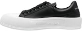 Buy Alexander McQueen Deck Lace Up Plimsoll Sneakers 'Black White' 705201WIAB61070