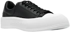 Order Alexander McQueen Deck Lace Up Plimsoll Sneakers ''Zwart Wit'' 705201WIAB61070