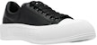 Alexander McQueen Deck Lace Up Plimsoll Sneakers 'Black White' 705201WIAB61070
