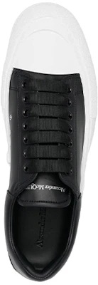 Alexander McQueen Deck Lace Up Plimsoll Sneakers ''Zwart Wit'' 705201WIAB61070 Shop Alexander McQueen Deck Lace Up Plimsoll Sneakers ''Zwart Wit'' 705201WIAB61070