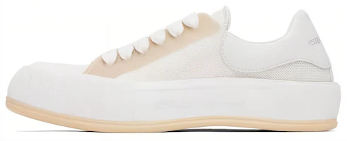Alexander McQueen Deck Lace Up Sneakers 'White Beige' 711098W4UB28993 Alexander McQueen Deck Lace Up Sneakers 'White Beige' 711098W4UB28993