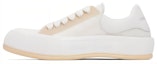Buy Kasut Alexander McQueen Deck Lace Up 'Putih Beige' 711098W4UB28993