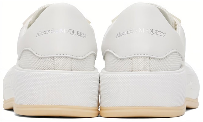 Alexander McQueen Deck Lace Up Sneakers 'White Beige' 711098W4UB28993 Lookbook Alexander McQueen Deck Lace Up Sneakers 'White Beige' 711098W4UB28993