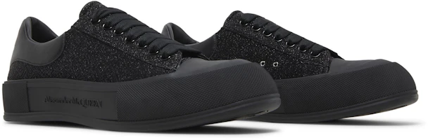 Cheap 亚历山大·麦昆 Deck Plimsoll“黑色闪光” 682409-W4RU2-4503