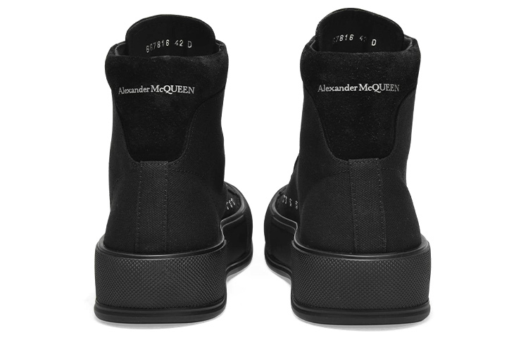 Alexander McQueen Deck Plimsoll 'Black Logo' 圖 4