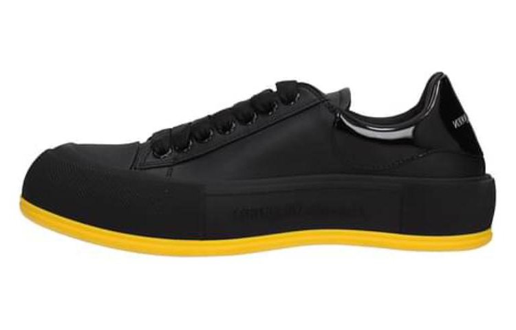 Buy Alexander McQueen Dek Plimsoll 'Hitam Pop' 705201-WICEB-1087