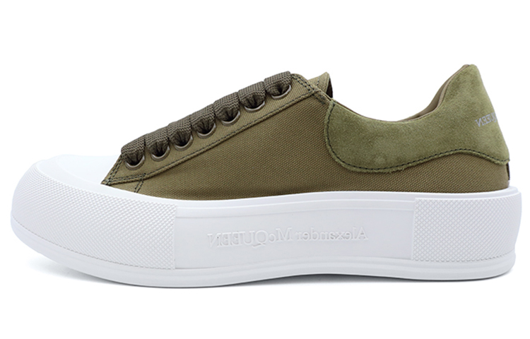 Alexander McQueen Deck Plimsoll 'Khaki' 654594-W4PQ1-3227