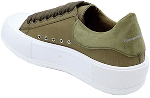 亚历山大·麦昆 khaki 甲板帆布鞋 654594-W4PQ1-3227 Shop 亚历山大·麦昆 khaki 甲板帆布鞋 654594-W4PQ1-3227