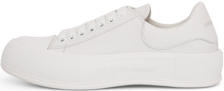 알렉산더 맥퀸 덱 플림솔 '화이트' 705201-WIAB6-9065 Buy 알렉산더 맥퀸 덱 플림솔 '화이트' 705201-WIAB6-9065