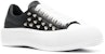 Alexander McQueen Deck Plimsoll 'Bertatah - Hitam' 708083-WHT9K-1081