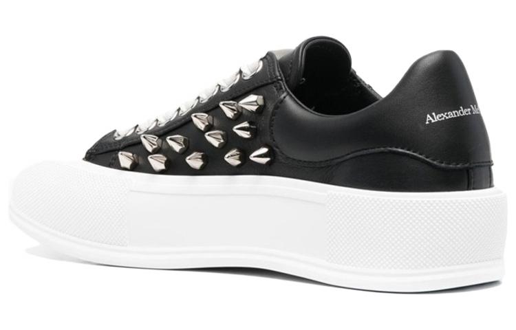 Lookbook Alexander McQueen Deck Plimsoll 'Bertatah - Hitam' 708083-WHT9K-1081