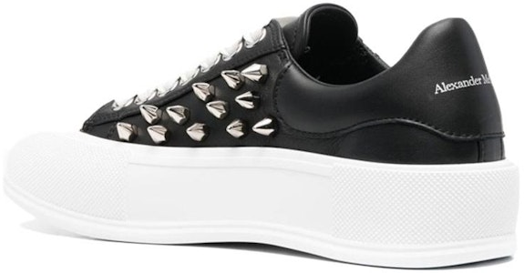Alexander McQueen Deck Plimsoll 'Bertatah - Hitam' 708083-WHT9K-1081 Lookbook Alexander McQueen Deck Plimsoll 'Bertatah - Hitam' 708083-WHT9K-1081