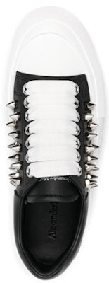 Alexander McQueen Deck Plimsoll 'Studded - Hitam' 708083-WHT9K-1081 Shop Alexander McQueen Deck Plimsoll 'Studded - Hitam' 708083-WHT9K-1081