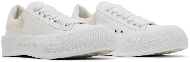 亚历山大·麦昆 白色帆布休闲鞋 707680-W4MV7-9000 Cheap 亚历山大·麦昆 白色帆布休闲鞋 707680-W4MV7-9000