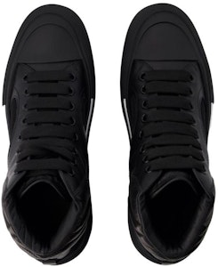 Alexander McQueen Deck Plimsoll Alta 'Negro Blanco' 777238-W4SS1-1070 Shop Alexander McQueen Deck Plimsoll Alta 'Negro Blanco' 777238-W4SS1-1070