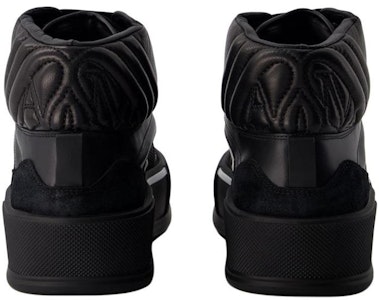 Alexander McQueen Deck Plimsoll Alta 'Negro Blanco' 777238-W4SS1-1070 Purchase Alexander McQueen Deck Plimsoll Alta 'Negro Blanco' 777238-W4SS1-1070