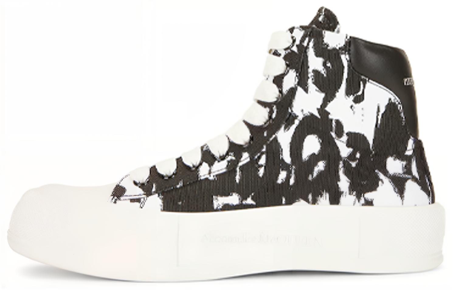Alexander McQueen Deck Plimsoll High 'Graffiti' 705200-W4TG7-9061