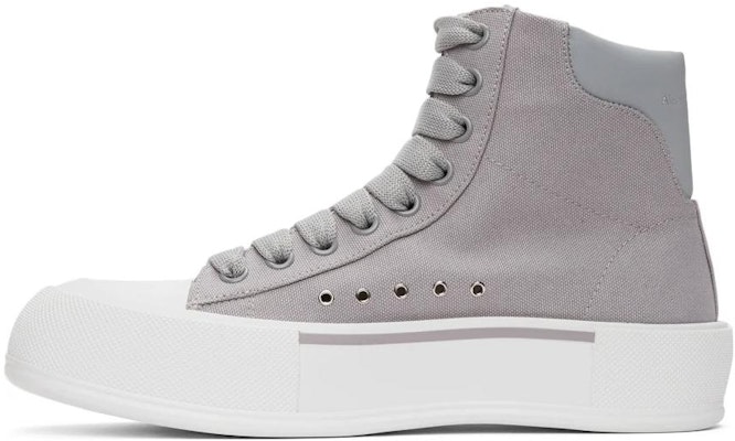 Alexander McQueen Deck Plimsoll High 'Grey' 667816W4MVH1497 Buy Alexander McQueen Deck Plimsoll High 'Grey' 667816W4MVH1497