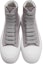 Shop Alexander McQueen Deck Plimsoll Tinggi 'Kelabu' 667816W4MVH1497