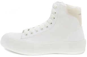Alexander McQueen Deck Plimsoll High 'White' 667816-W4MV7-9000 Alexander McQueen Deck Plimsoll High 'White' 667816-W4MV7-9000