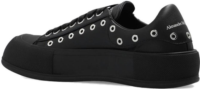 亞歷山大·麥昆 Alexander McQueen Deck 皮革 低幫綁帶 時尚板鞋 黑色 Lookbook 亞歷山大·麥昆 Alexander McQueen Deck 皮革 低幫綁帶 時尚板鞋 黑色