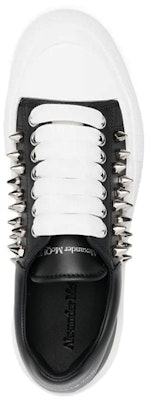 Alexander McQueen Deck Plimsoll Low 'Black Studded' 705810-WHT9K-1081 Shop Alexander McQueen Deck Plimsoll Low 'Black Studded' 705810-WHT9K-1081