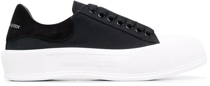 Alexander McQueen Deck Plimsoll Low 'Hitam Putih' 654594-W4MV7-1070 Order Alexander McQueen Deck Plimsoll Low 'Hitam Putih' 654594-W4MV7-1070