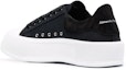 Lookbook Alexander McQueen Deck Plimsoll Low 'Hitam Putih' 654594-W4MV7-1070