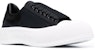 Alexander McQueen Deck Plimsoll Low 'Hitam Putih' 654594-W4MV7-1070