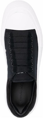 Alexander McQueen Deck Plimsoll Low 'Black White' 654594-W4MV7-1070 Purchase Alexander McQueen Deck Plimsoll Low 'Black White' 654594-W4MV7-1070