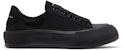 Alexander McQueen Deck Plimsoll Low 'Triple Black' Hitam Penuh 654594W4MV71000