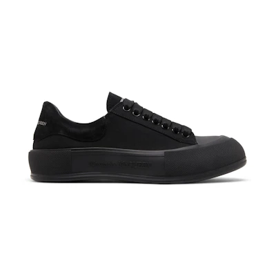 Alexander McQueen Deck Plimsoll Low 'Triple Black'