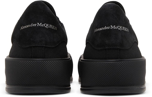 Alexander McQueen Deck Plimsoll Low 'Triple Black' 654594W4MV71000 Details for Alexander McQueen Deck Plimsoll Low 'Triple Black' 654594W4MV71000