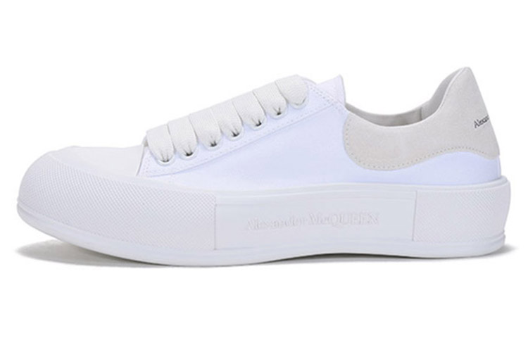 Alexander McQueen Deck Plimsoll Low 'White' 654594-W4MV7-9000