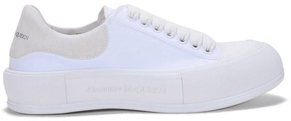 Alexander McQueen Deck Plimsoll Low 'White' 654594-W4MV7-9000 Order Alexander McQueen Deck Plimsoll Low 'White' 654594-W4MV7-9000