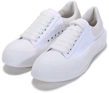 Alexander McQueen 亞歷山大麥昆 Deck 系繩休閒 時尚板鞋 男款 白色 Lookbook Alexander McQueen 亞歷山大麥昆 Deck 系繩休閒 時尚板鞋 男款 白色