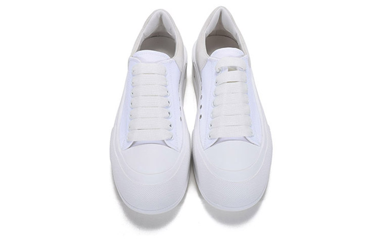 Purchase Alexander McQueen Deck Plimsoll Bajo 'Blanco' 654594-W4MV7-9000