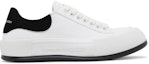 Buy Alexander McQueen Deck Plimsoll Low 'White Black' 654594-W4MV7-9061