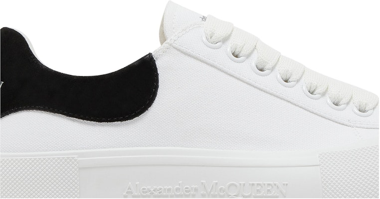 Alexander McQueen Deck Plimsoll Low 'White Black' 654594W4MV79061 Order Alexander McQueen Deck Plimsoll Low 'White Black' 654594W4MV79061