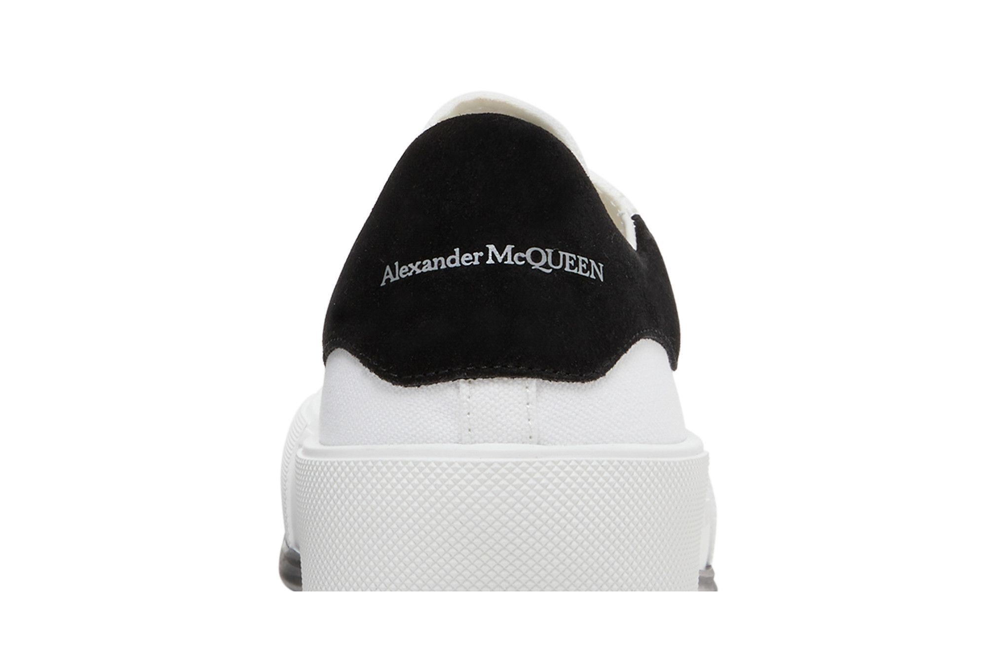 Cheap Alexander McQueen Deck Plimsoll Low 'Putih Hitam' 654594-W4MV7-9061