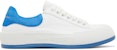 Alexander McQueen Deck Plimsoll Rendah 'Putih Biru' 654594-W4MV7-9255